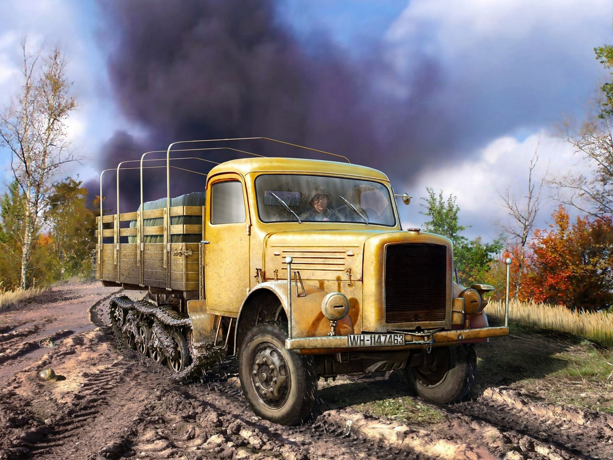 KHD S3000/SS M Maultier WWII German Semi-Tracked Truck