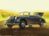 Admiral Cabriolet WWII German Staff Car with 4 Figures