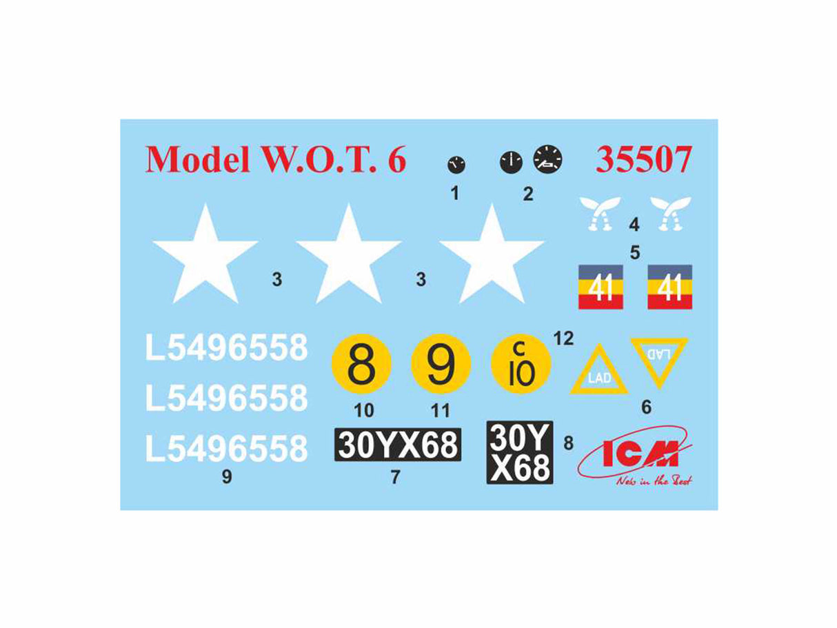 ICM 1/5 W.O.T. 6 WWII British Truck Kit 35507