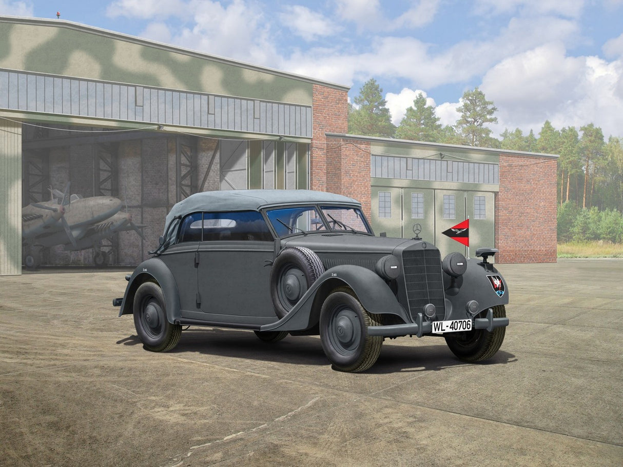 Typ 320 (W142) Cabriolet Soft Top WWII German Staff Car