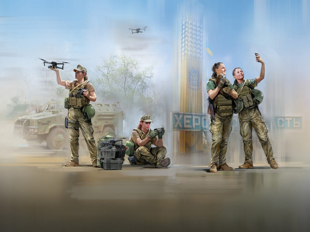 War Has No Gender Servicewomen of the Armed Forces of Ukraine (4 Figures)
