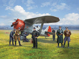 I-153 with Luftwaffe Pilots & Ground Personnel (7 Figures)