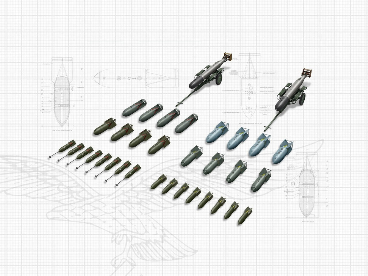 WWII German Aircraft Armament (Bombs & Torpedoes)
