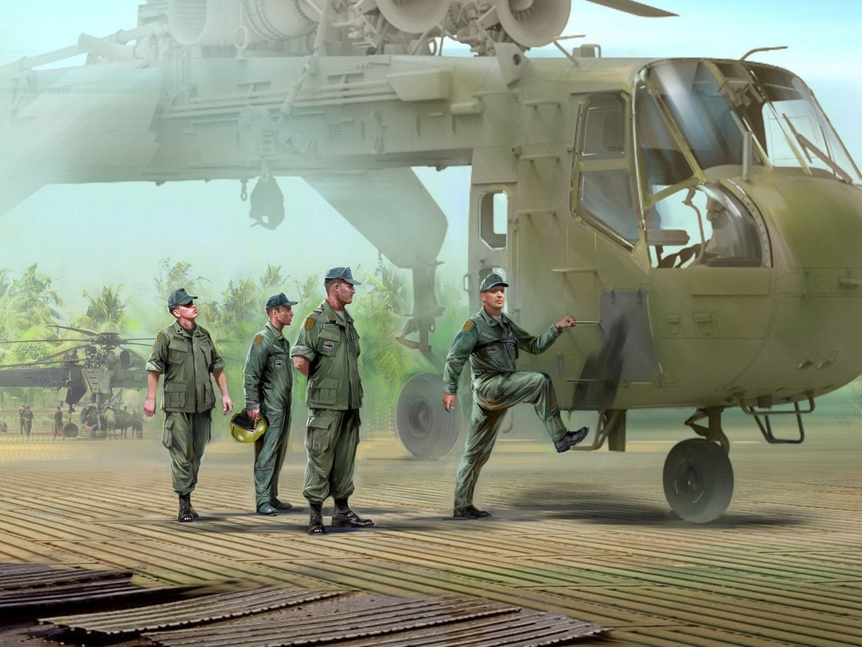 U.S. Helicopter Pilots (1960s-1970s) 4 Figures