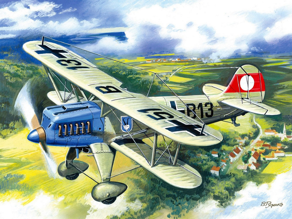 Heinkel He 51A-1 German Biplane Fighter