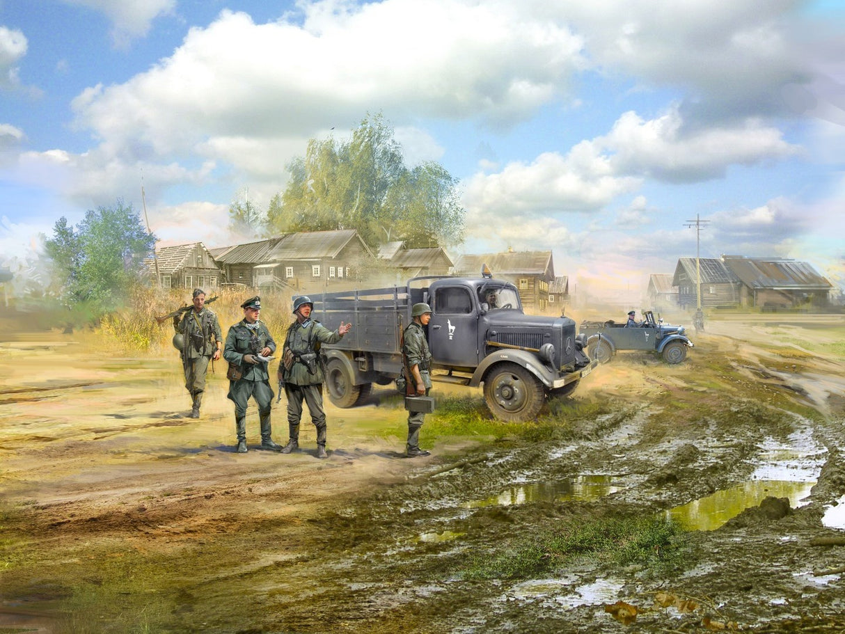 Army Group Centre Summer 1941 (Kfz.1 Car Typ L3000S Truck & 8 Figures)