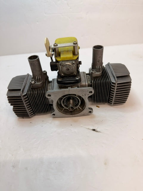 Second Hand Tartan Twin 77 44cc Vintage Twin-Cylinder Glow Model Aircraft Engine