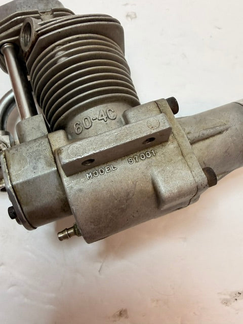 Enya 60-4C 9.95cc Four-Stroke Glow R/C Aircraft Engine – Japan – Model 87001- SECOND HAND - Good Condition