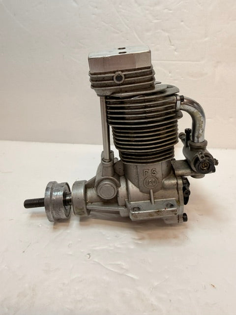 O.S. FS-120 20cc Four-Stroke Glow Engine R/C Aircraft Engine – Japan Second hand (Box 161)