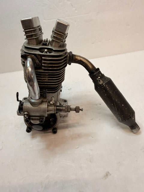 O.S. FS-120 20cc Four-Stroke Glow Engine R/C Aircraft Engine – Japan Second hand (Box 161)