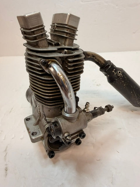 O.S. FS-120 20cc Four-Stroke Glow Engine R/C Aircraft Engine – Japan Second hand (Box 161)