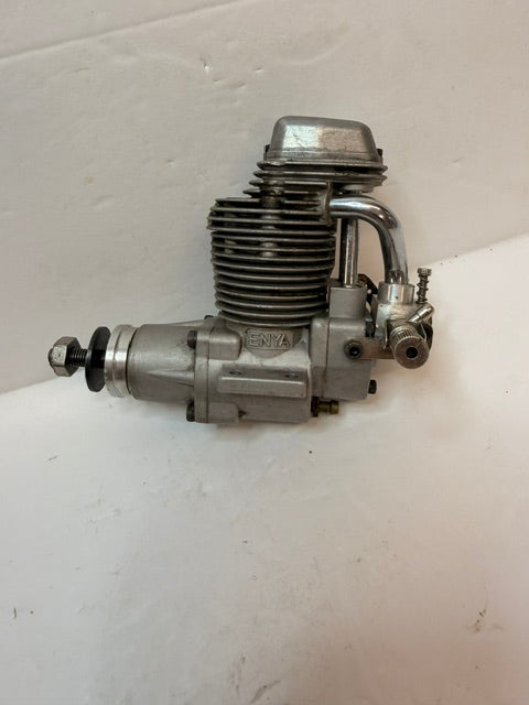 Enya 46-4C 7.5cc Four-Stroke Glow R/C Aircraft Engine – Japan SECOND HAND valves are possibly stuck (Box 161)