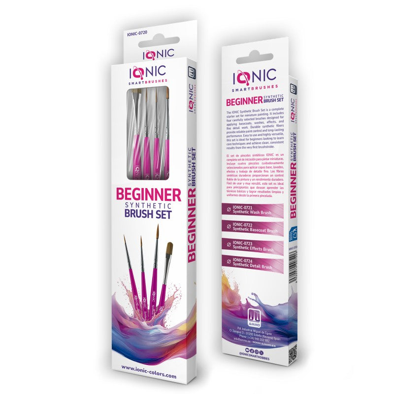 IONIC0720 Beginner Synthetic Brush Set of 4