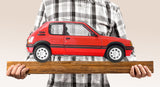 Red Peugeot 205 1.9 GTI 1/8 Scale Metal & Plastic Kit
