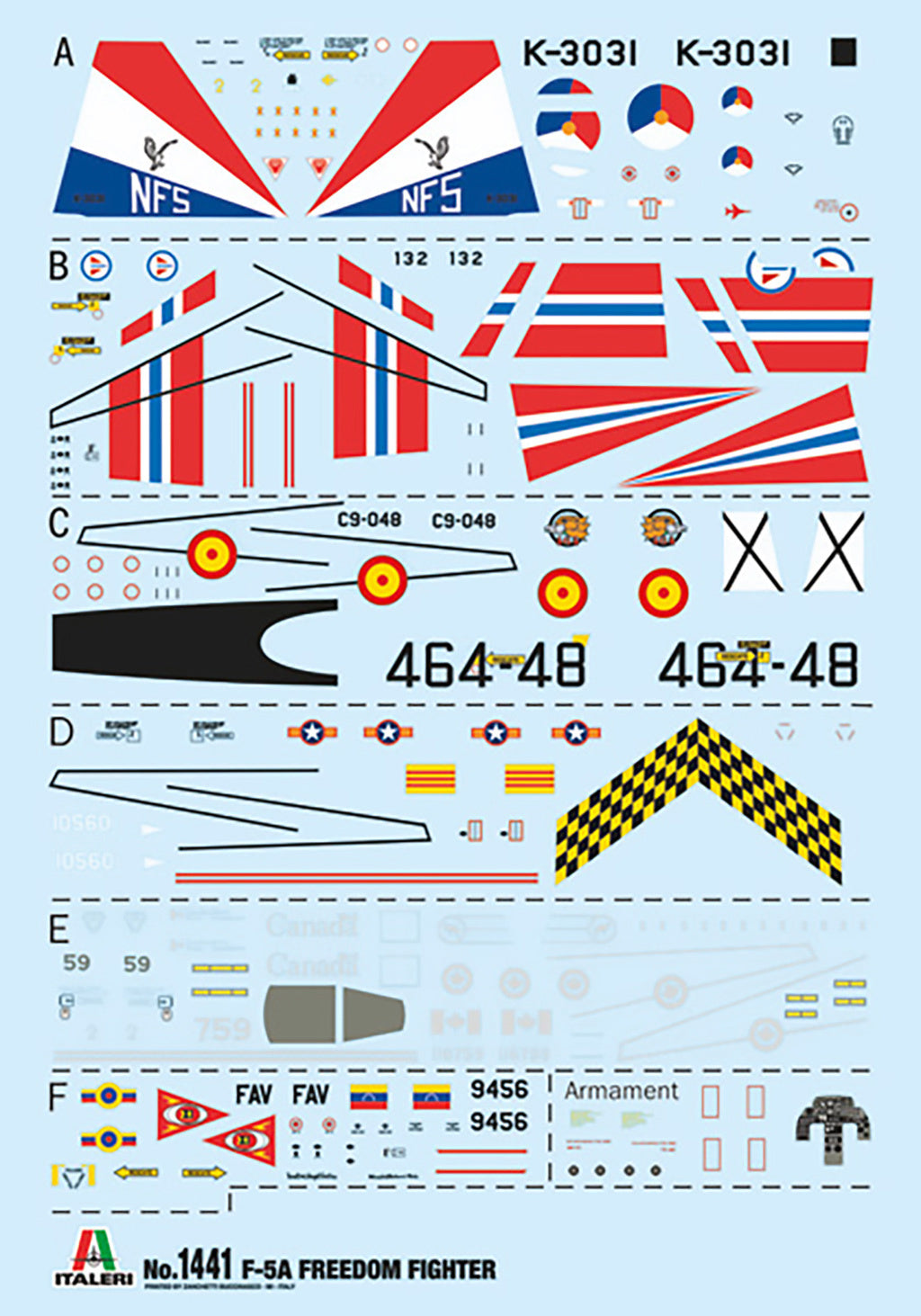 Italeri 1/72 F-5A Freedom Fighter 1441