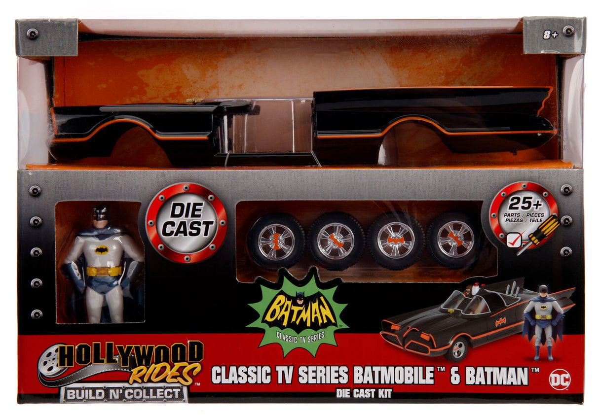 Jada Die Cast Collectables - 1:24 BNC 1966 Batmobile with Batman and Robin Figures