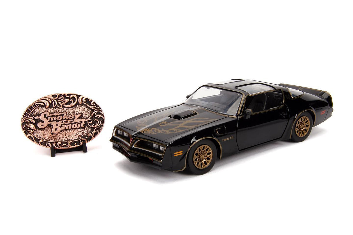 Jada Die Cast Collectables - 1:24 Smokey and The Bandit Firebird with Belt Buckle