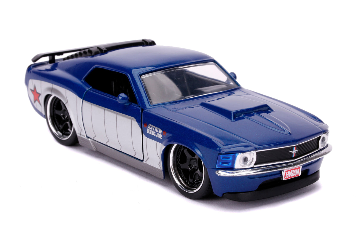 Jada Die Cast Collectables - 1:32 Hollywood Rides 1970 Boss Mustang Winter Soldier