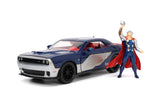 Jada Die Cast Collectables - 1:24 Hollywood Rides 2015 Dodge SRT Hellcat with Thor Figure