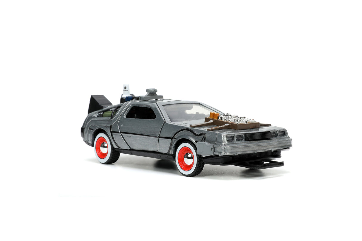 Jada Die Cast Collectables - 1:32 Back to the Future Part III DeLorean Time Machine