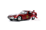 Jada Die Cast Collectables - 1:32 Hollywood Rides 1967 Toyota 2000GT with Red Power Ranger Figure
