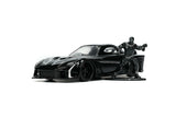 Jada Die Cast Collectables - 1:32 Hollywood Rides Mazda RX-7 Widebody With Black Panther Figure