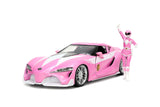 Jada Die Cast Collectables - 1:24 Hollywood Rides Toyota FT1 Concept with Pink Power Ranger Figure