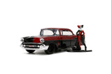 Jada Die Cast Collectables - 1:32 Hollywood Rides 1957 Chevy Bel Air with Harley Quinn Figure