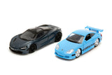 Jada Die Cast Collectables - 1:32 Fast and Furious Porsche 911 and Mclaren 720S Set