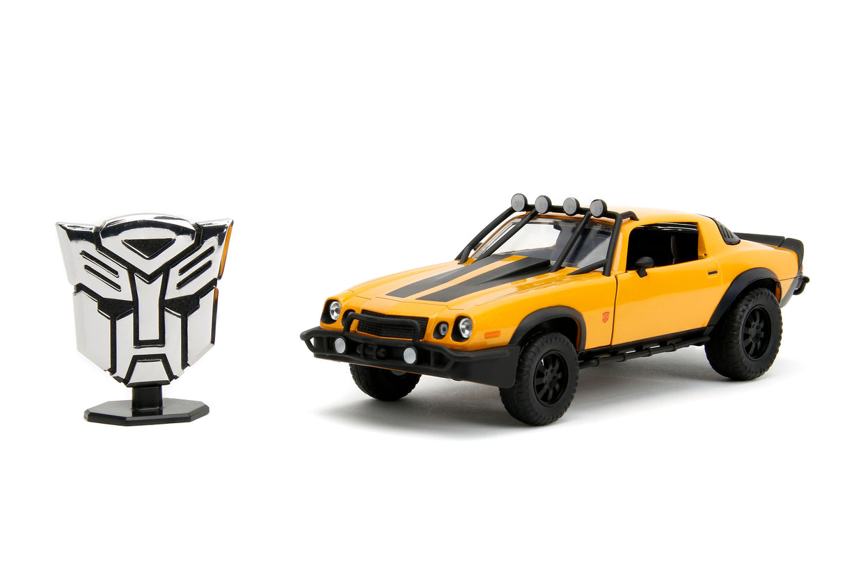 Jada Die Cast Collectables - 1:24 Transformers Rise of the Beasts Bumblebee with Badge