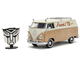 Jada Die Cast Collectables - 1:24 Transformers Rise of the Beasts Wheeljack 1962 VW Bus with Badge
