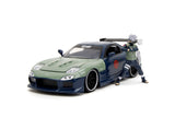 Jada Die Cast Collectables - 1:24 Hollywood Rides 1993 Mazda RX-7 With Kakashi Figure