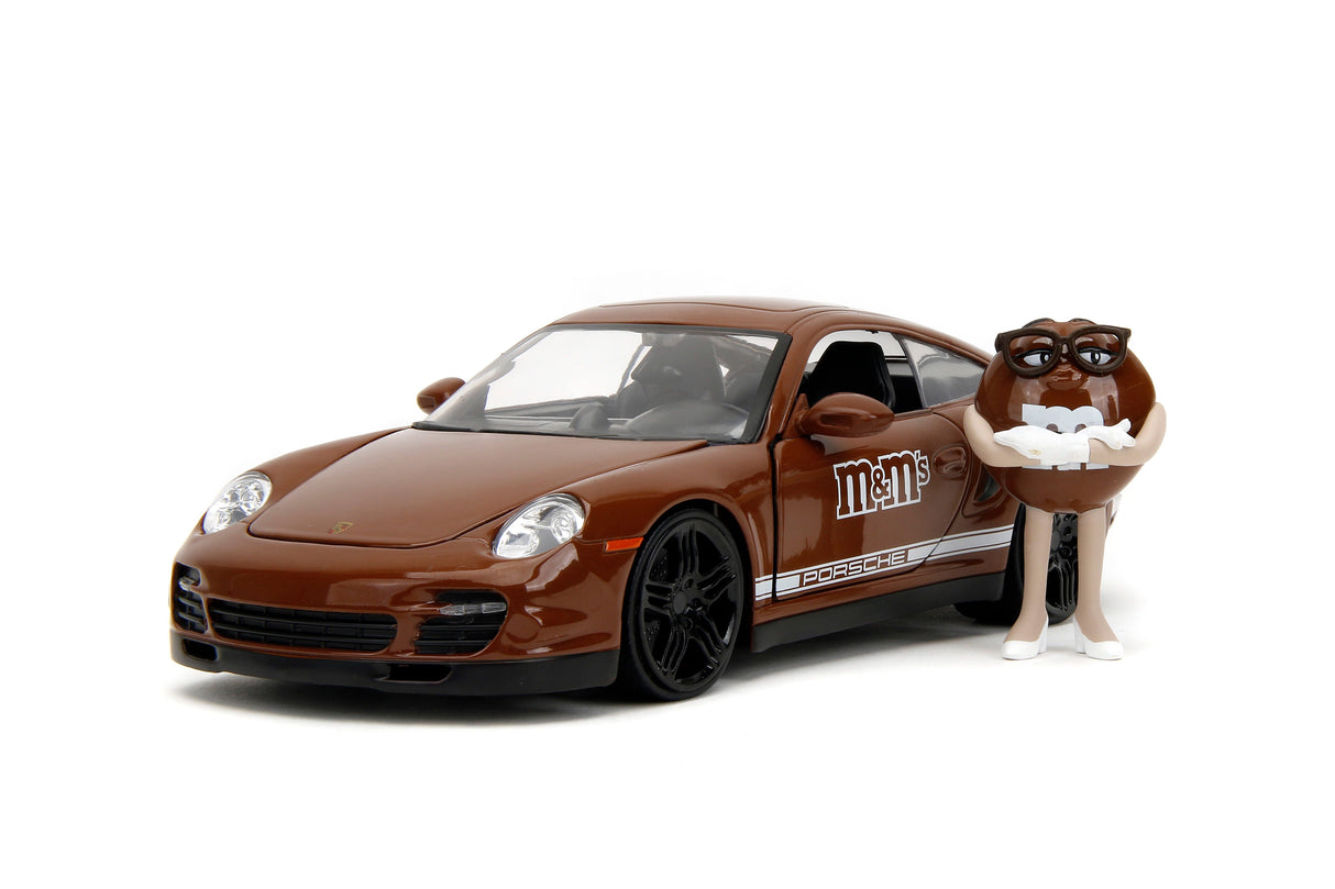 Jada Die Cast Collectables - 1:24 Hollywood Rides 2007 Porsche 911 Turbo with MM Brown Figure