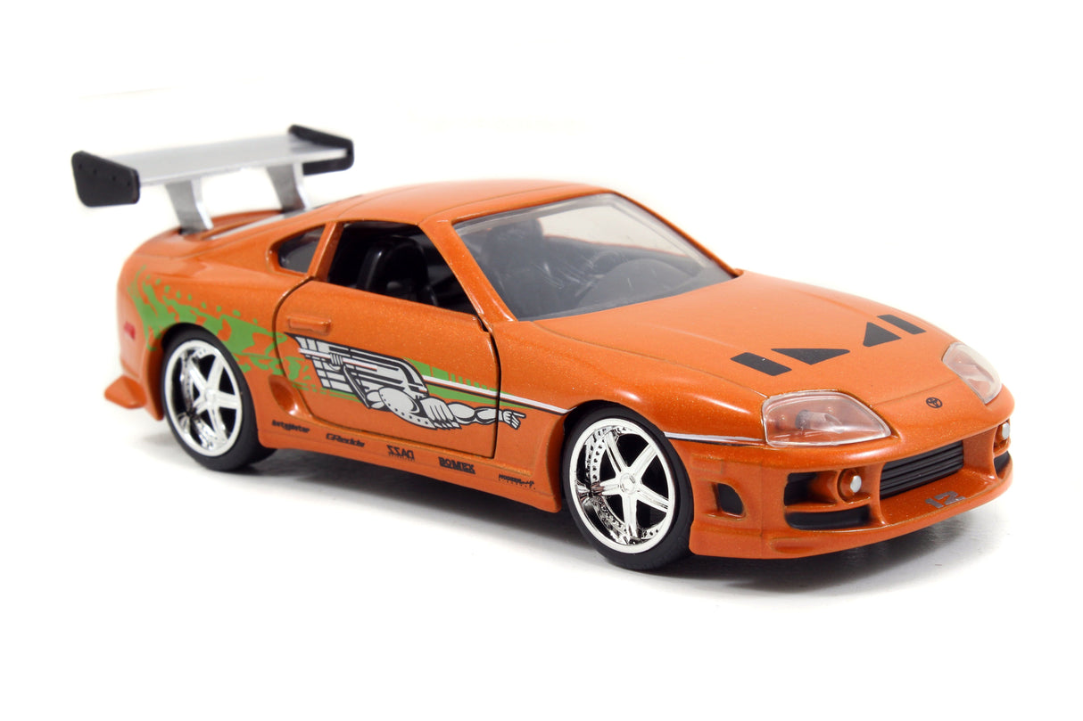 Jada Die Cast Collectables - 1:32 Fast and Furious Brians Toyota Supra Mk IV - Orange