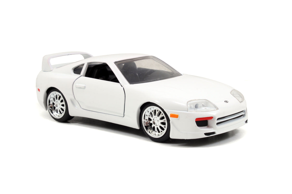 Jada Die Cast Collectables - 1:32 Fast and Furious Brians 1995 Toyota Supra Mk IV - White