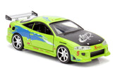 Jada Die Cast Collectables - 1:32 Fast and Furious Brians Mitsubishi Eclipse