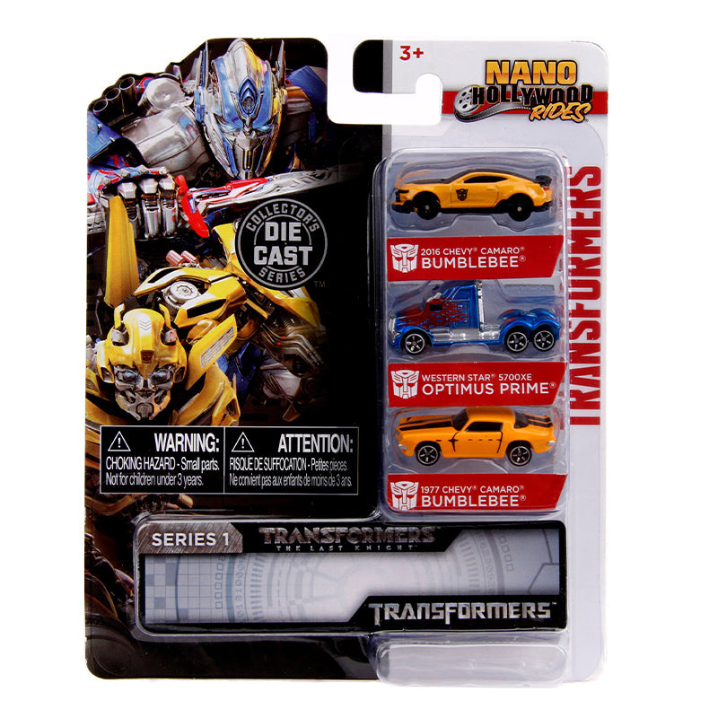 NANO Hollywood Rides Die Cast Collectables - NANO Hollywood Rides Transformers The Last Knight 3 Vehicle Set