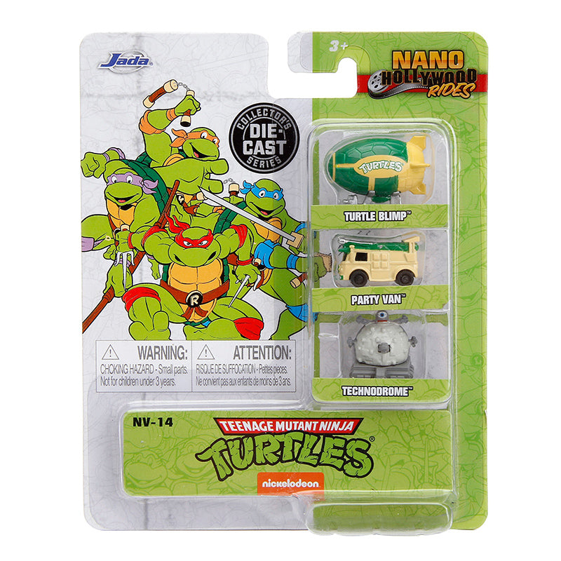 NANO Hollywood Rides Die Cast Collectables - NANO Hollywood Rides Teenage Mutant Ninja Turtles Vehicle Set