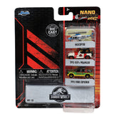 NANO Hollywood Rides Die Cast Collectables - NANO Hollywood Rides Jurassic Park 3 Vehicle Set