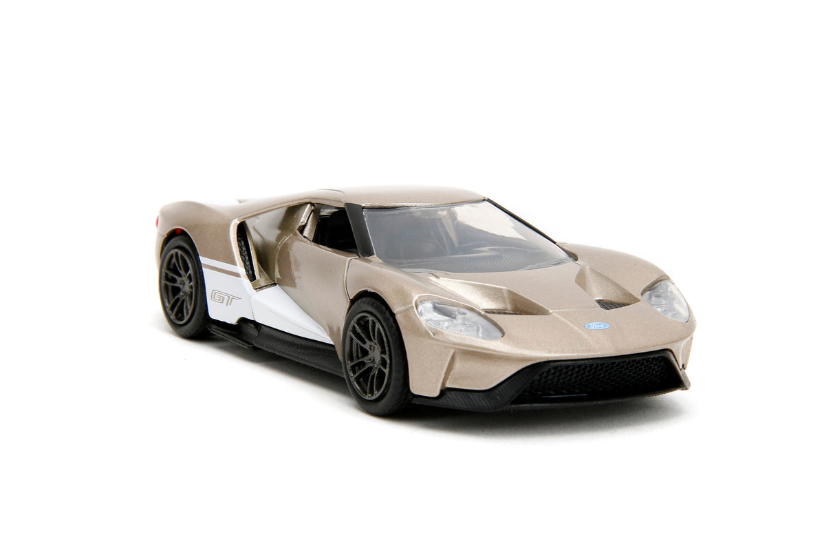 Jada Die Cast Collectables - 1:32 Pink Slips 2017 Ford GT - Glossy Gold