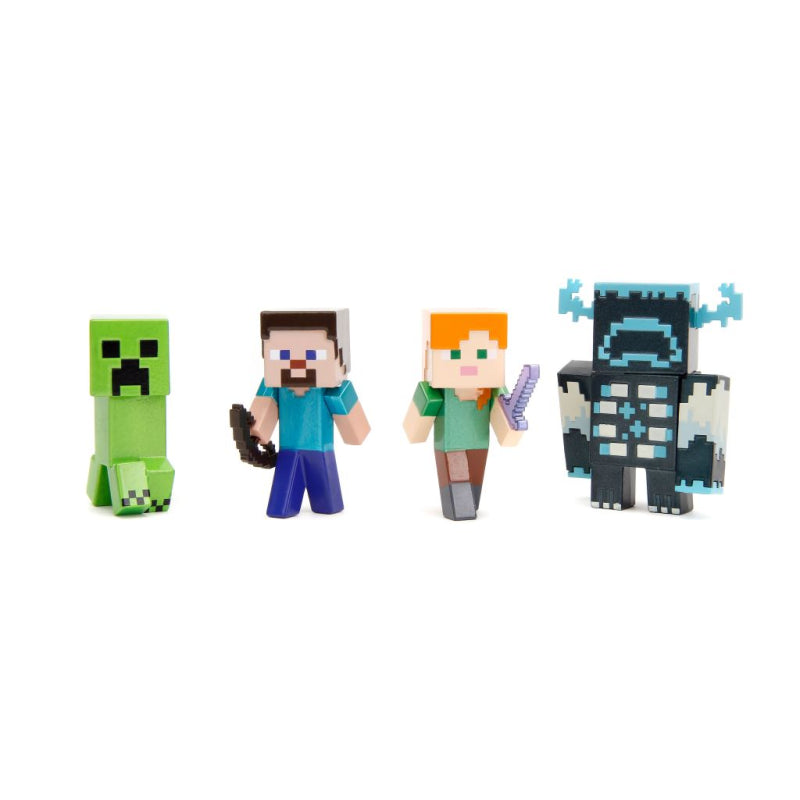 Metals Die Cast Licensed Collectables - Minecraft Metal Figure 4 Pack