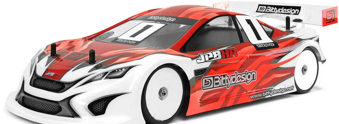 Bittydesign Body shell JP8HR 1/10 TC 190mm body (Light) - Clear