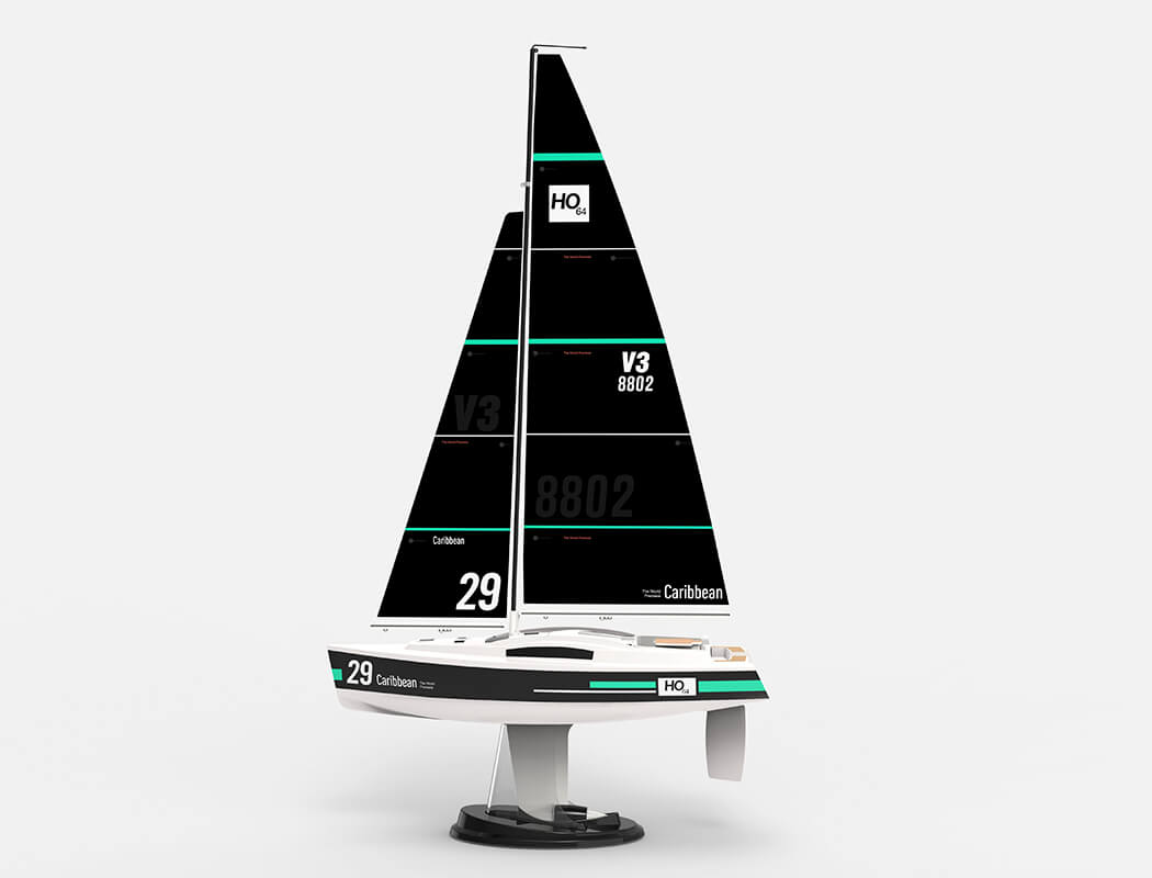 JOYSWAY CARIBBEAN YACHT sailboat BLACK RTR V3.0