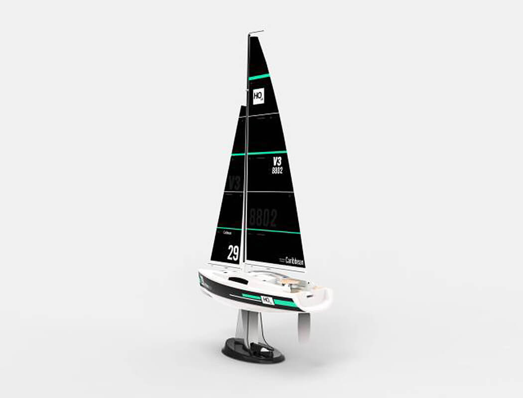 JOYSWAY CARIBBEAN YACHT sailboat BLACK RTR V3.0