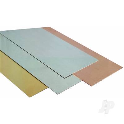 .010in 10x4in Brass Sheet (Bulk Pack of 6 Items)