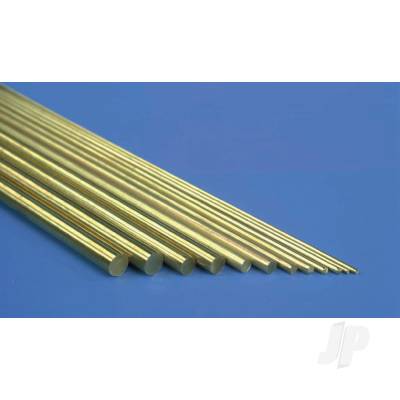 .5mm Brass Round Rod (1m long) (5 per Item) (Bulk Pack of 5 Items)