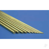 1mm Brass Round Rod (1m long) (4 per Item) (Bulk Pack of 5 Items)