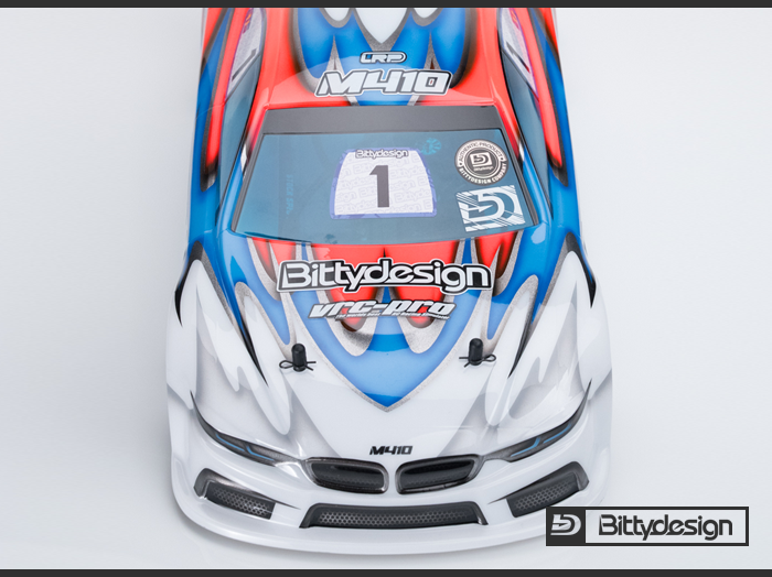Bittydesign Body shell M410 1/10 TC 190mm body (Light)  - Clear