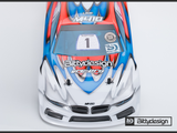Bittydesign Body shell M410 1/10 TC 190mm body (Light)  - Clear