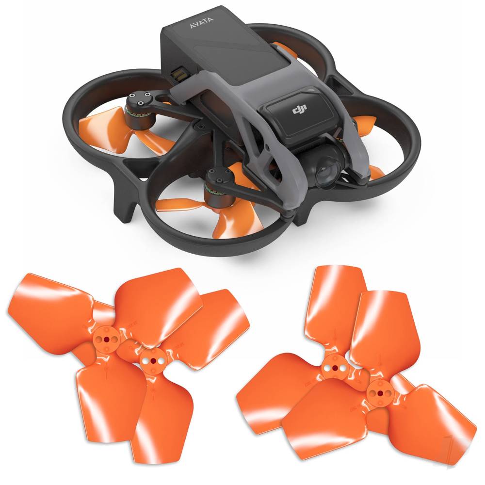 DJI Avata 3-blade Upgrade Propeller Set - x4 Orange